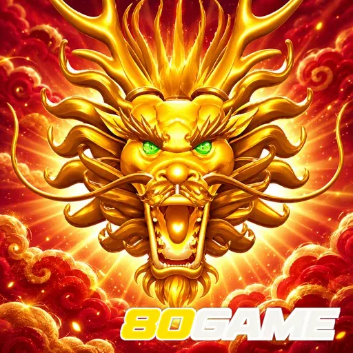 80GAME — ilustração de um dragão dourado