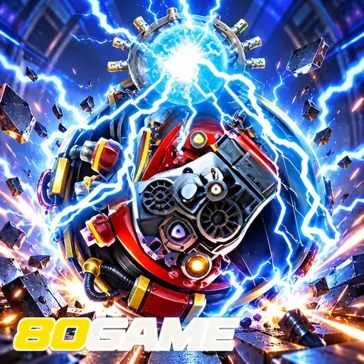 80GAME — ilustração de um núcleo de energia azul