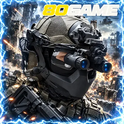 80GAME — ilustração de um robô de segurança