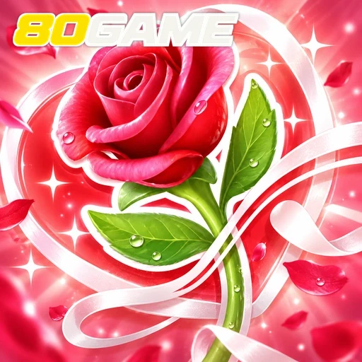 80GAME — ilustração de uma rosa cor-de-rosa